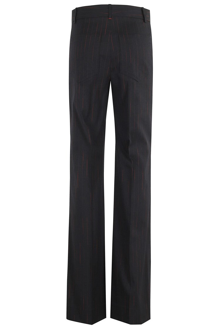 Victoria Beckham Navy Blue Alina Trousers