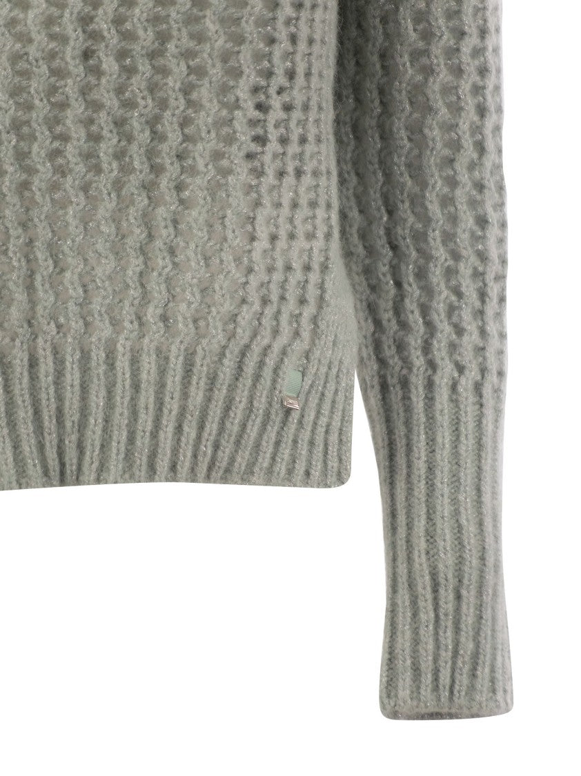 Herno Knitwear In Alpaca And Wool Yarn