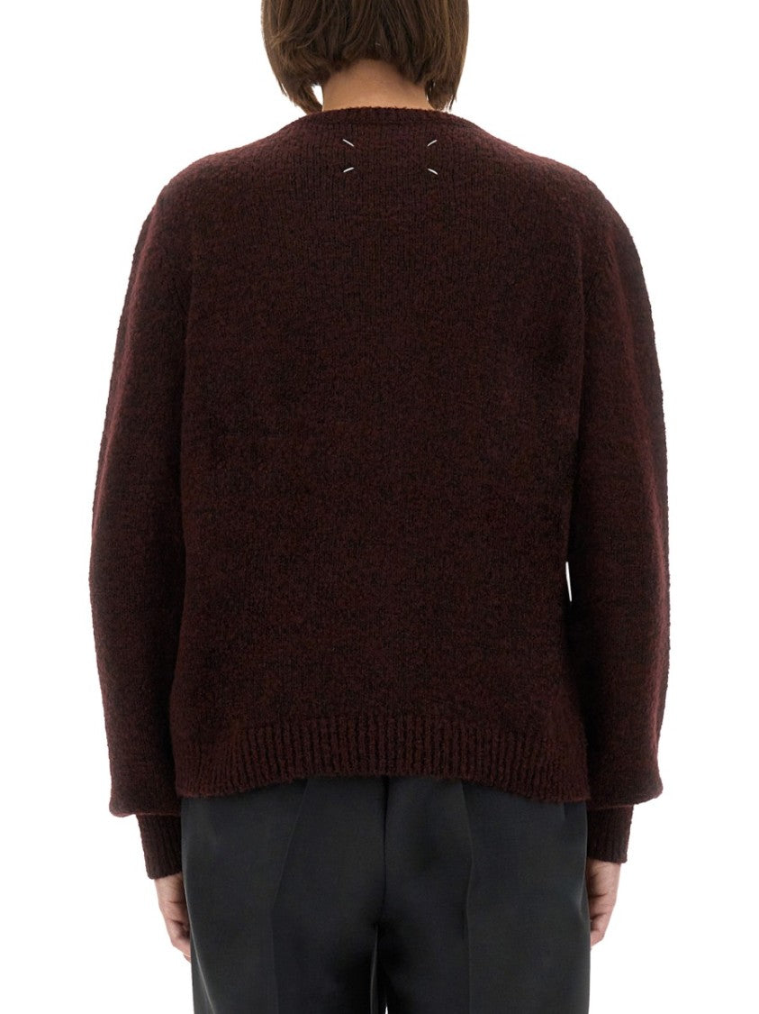 Maison Margiela Textured Knit Choker With Round Neckline