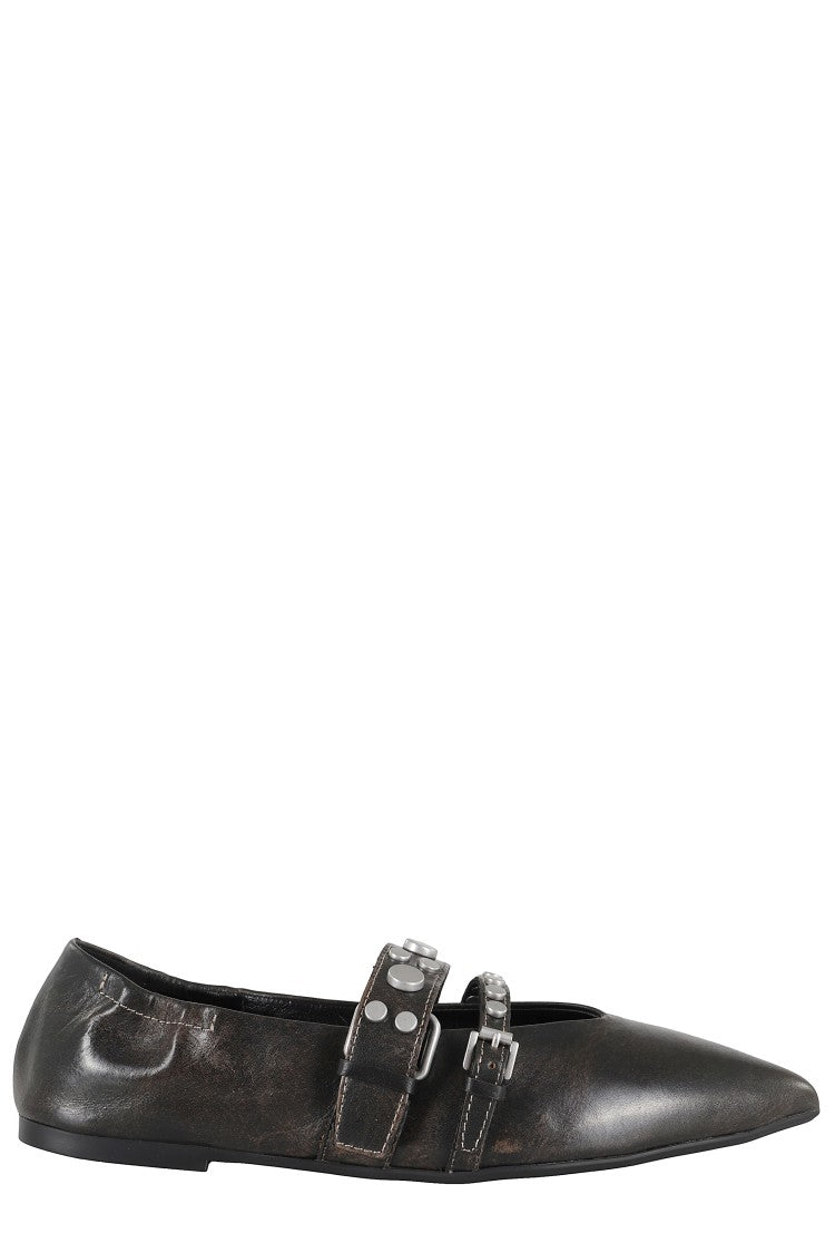 Ash Rider Pointed-Toe Ballerina Flats