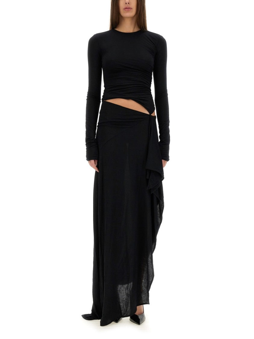 The Attico Draped Dress