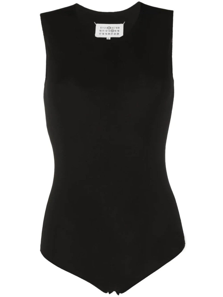 Maison Margiela Fitted Sleeveless Bodysuit With Minimalist Design