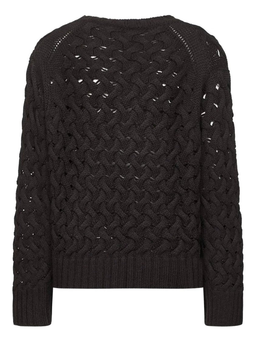 P.A.R.O.S.H. Braided Cable Knit Sweater