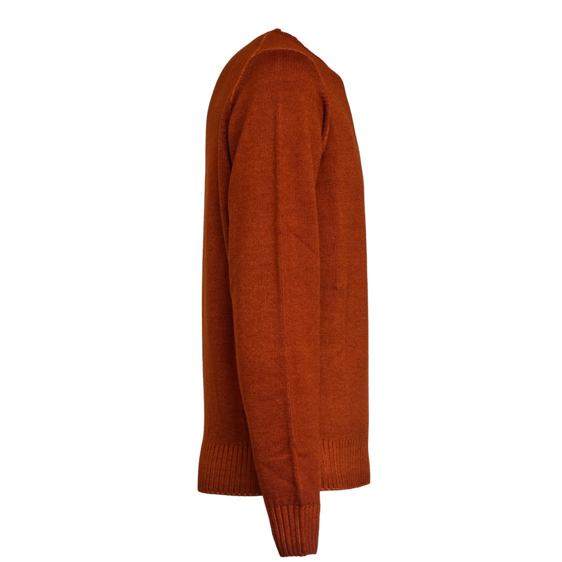 Filippo De Laurentiis Washed Merino Wool Sweater With Ribbed Accents