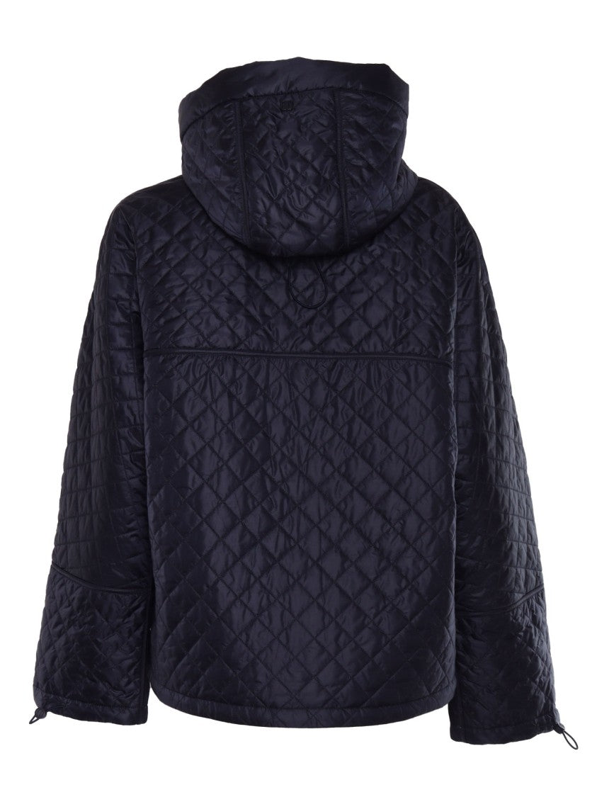 Duno Quilted Black Jacket With Hood
