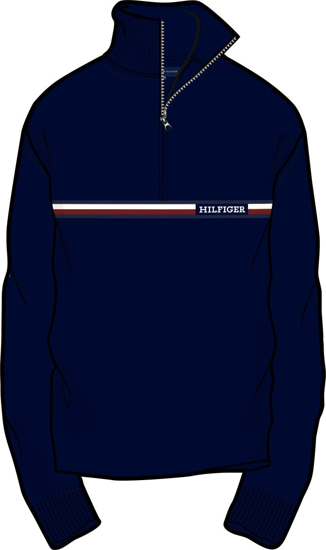 Tommy Hilfiger Blue Turtleneck Sweater