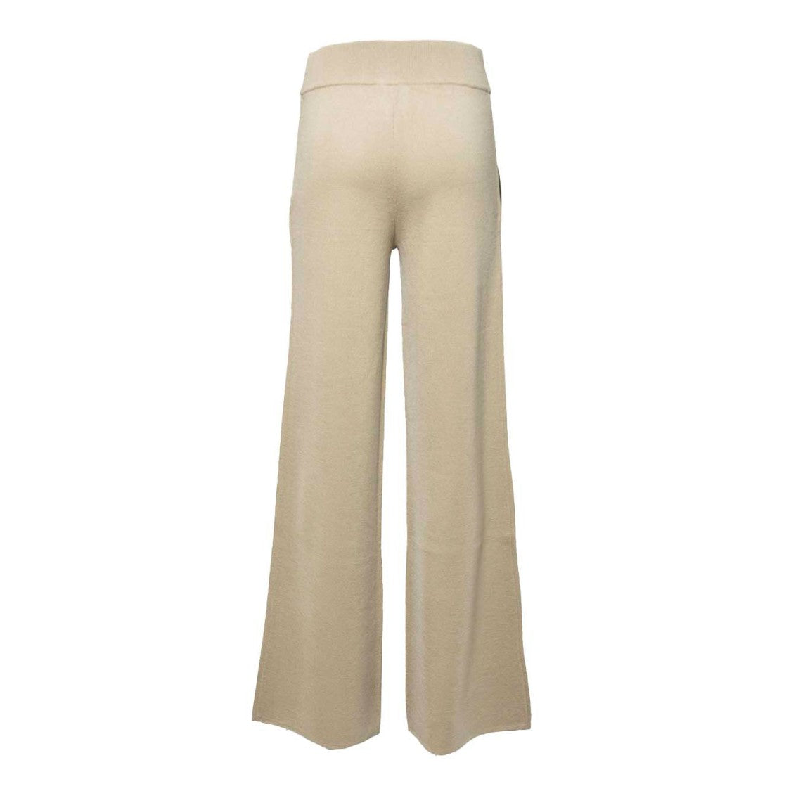 Max Mara Camel Virgin Wool Wide Zigote Trousers