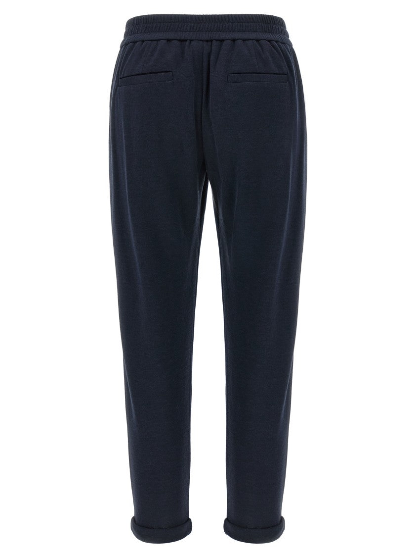 Brunello Cucinelli Monile Detail Joggers With Adjustable Waist