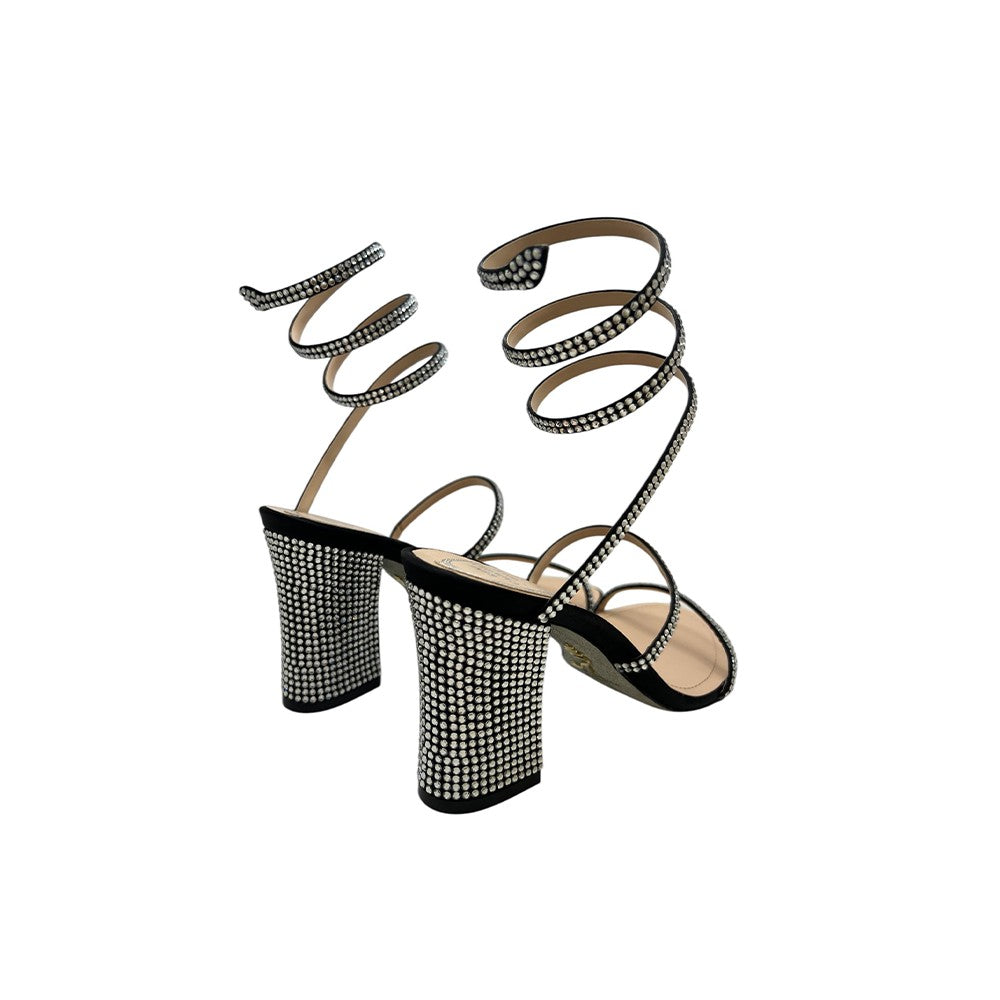 René Caovilla Block Heel Sandal 80