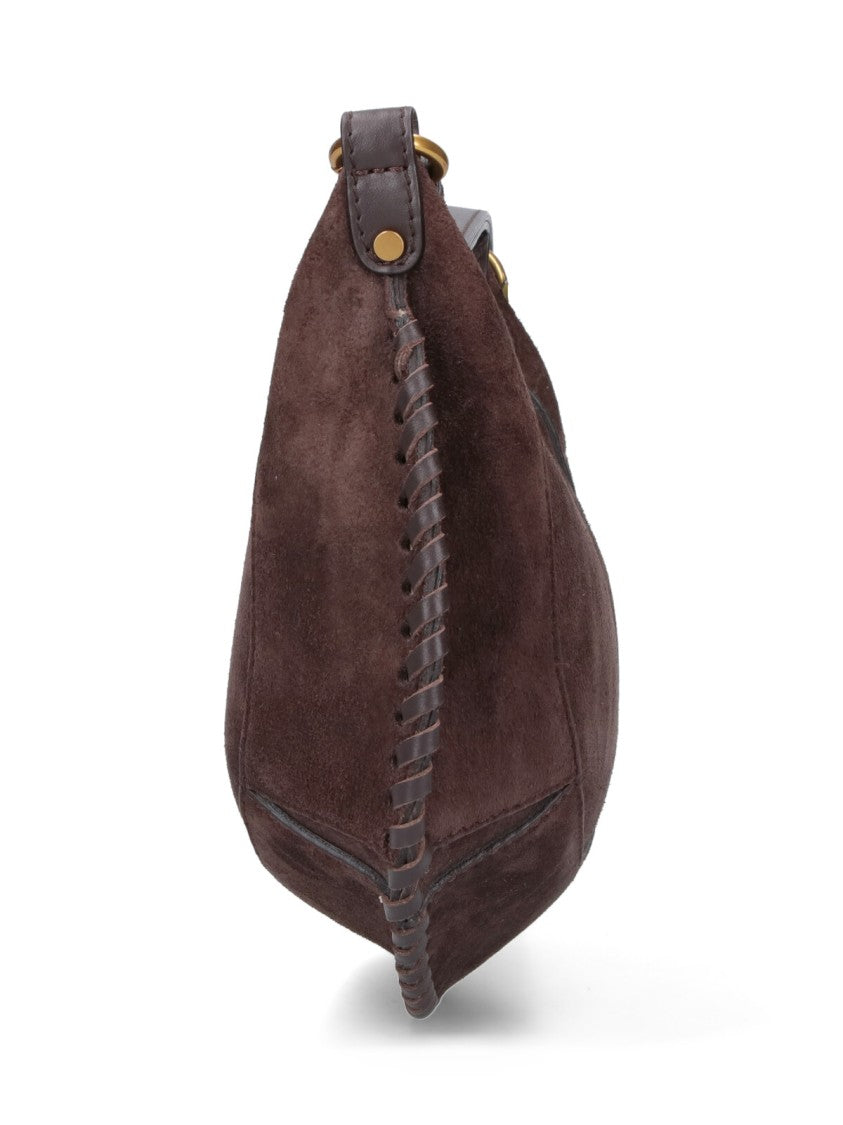 Isabel Marant Small "Oskan Moon" Shoulder Bag – Brown