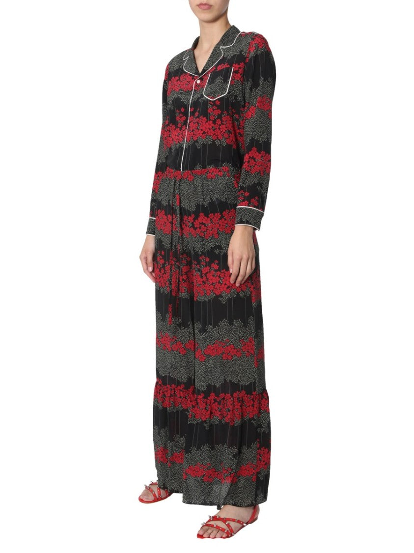 Red Valentino Shirt With Dreaming Peony Print