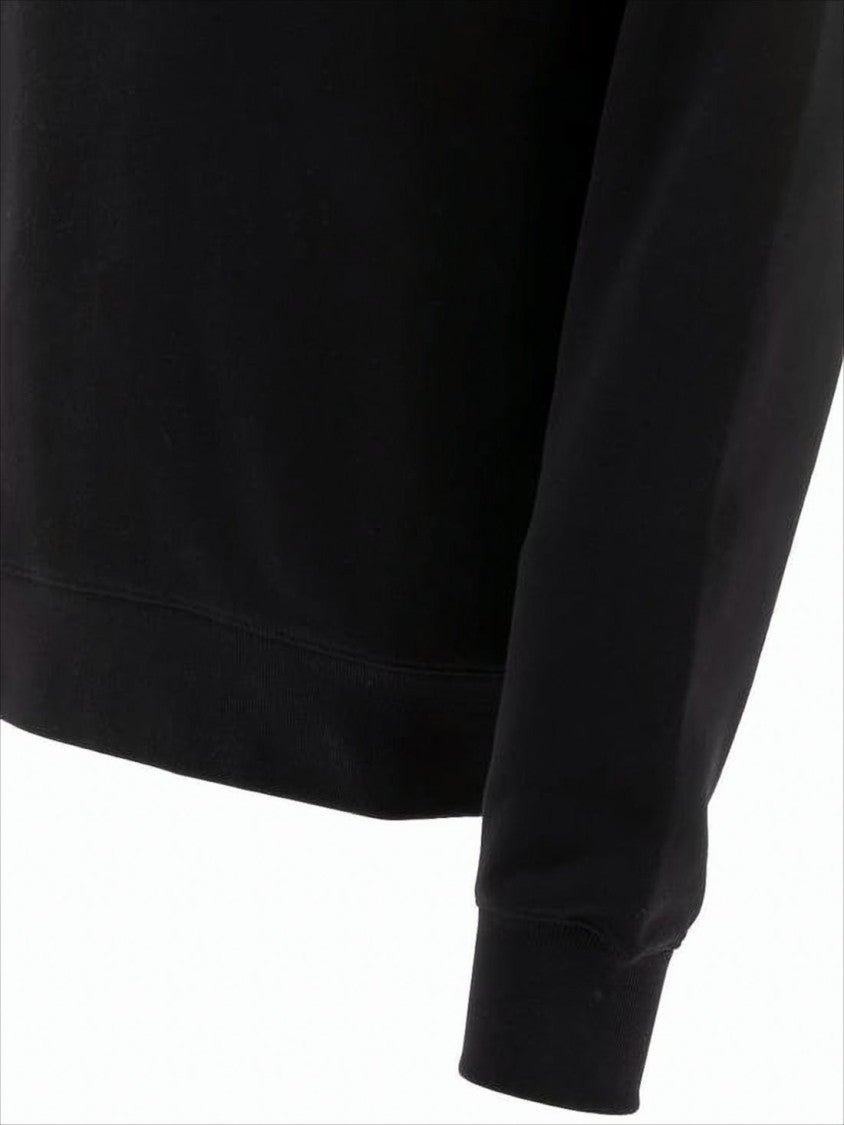 Maison Kitsuné Long-Sleeve Crew Neck T-Shirt With Embroidered Fox Emblem