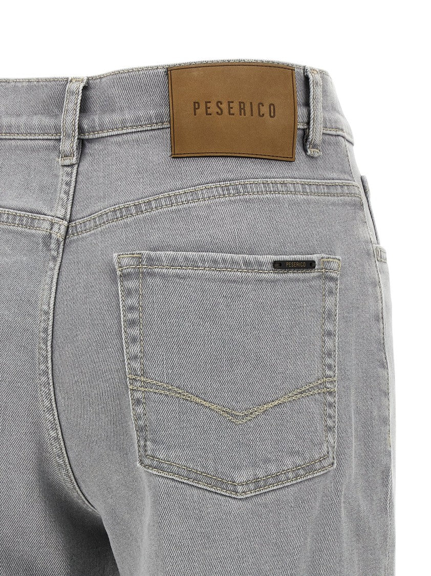 Peserico Straight Leg Stretch Denim Jeans
