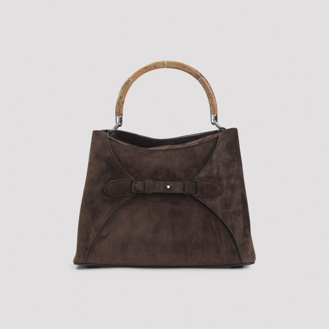 Polo Ralph Lauren Brown Suede Calf Leather Shoulder Bag