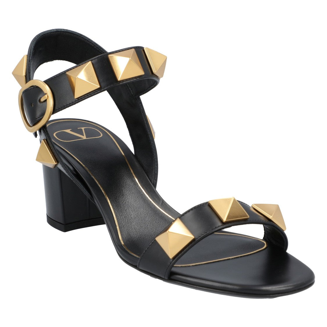 Valentino Roman Stud Calfskin Sandal