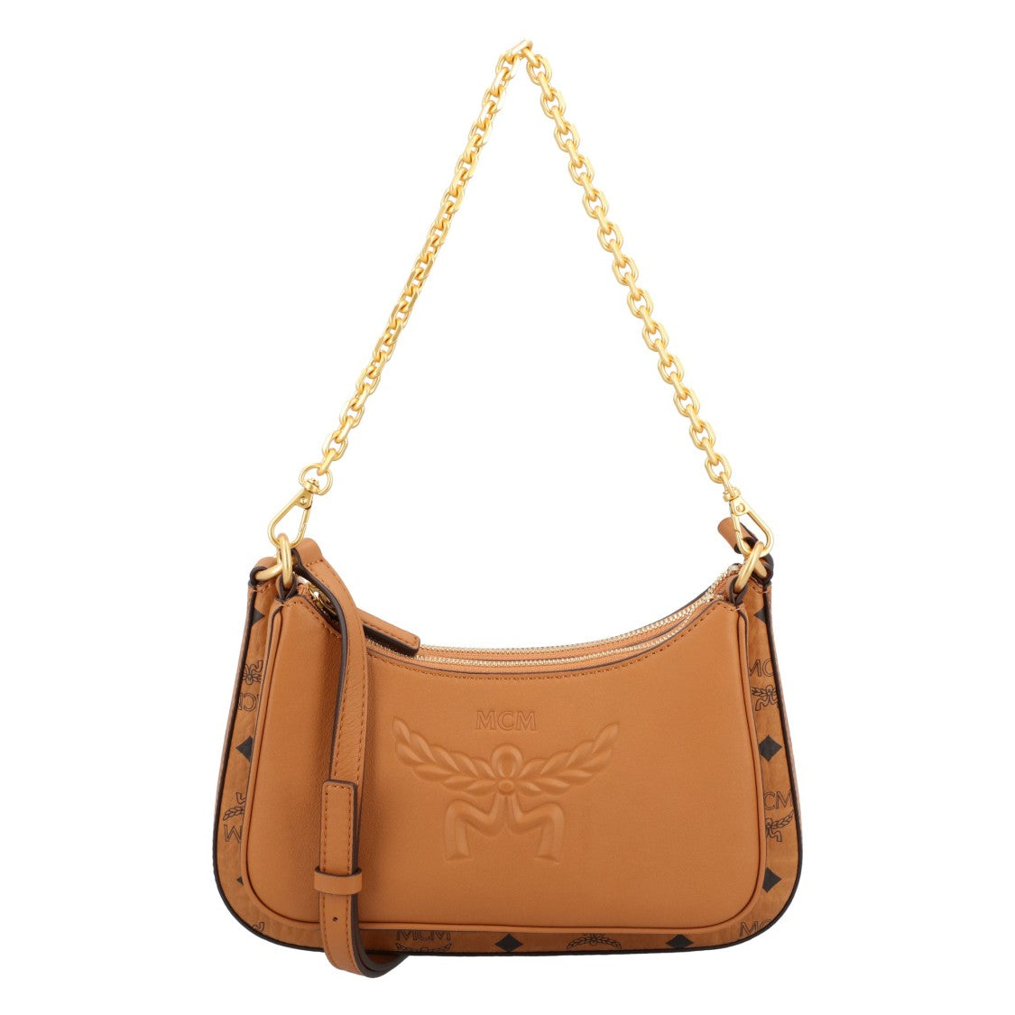 Mcm Aren Duo Hobo Bag In Visetos
