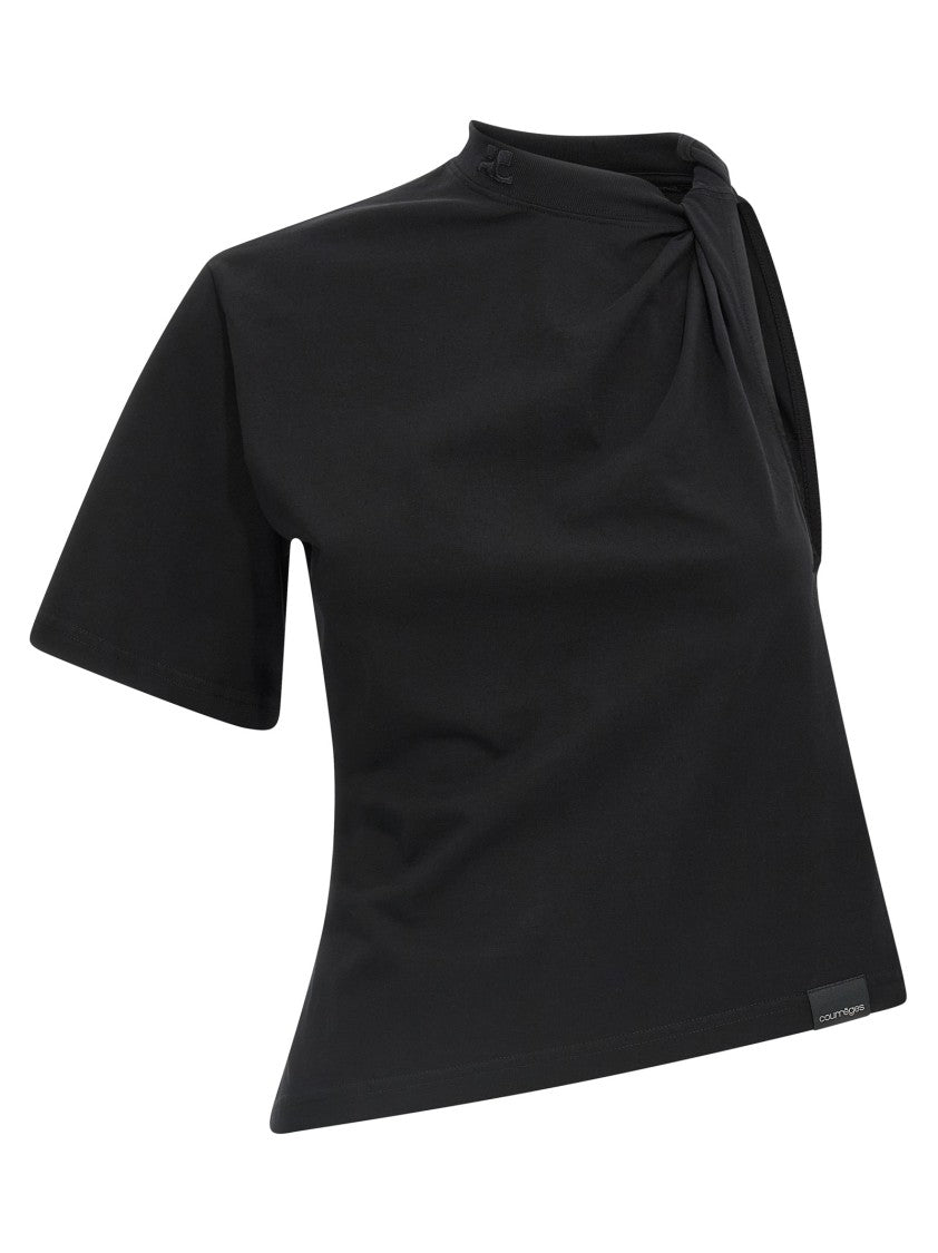 Courrèges 'Twist Asymmetrical' T-Shirt