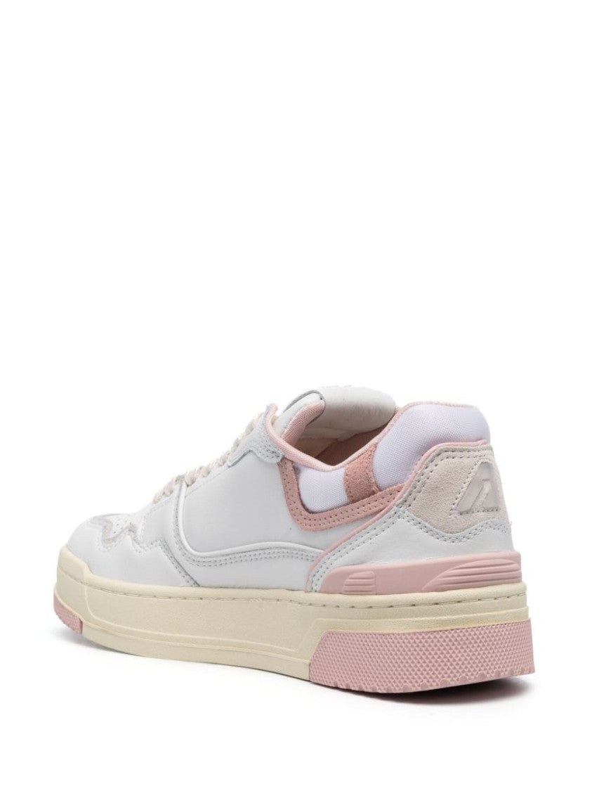 Autry Logo-Embellished Side Panels Leather Sneakers