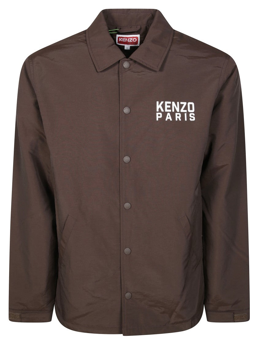 Kenzo Heavy Coach Jacket With Bold Tiger Graphic