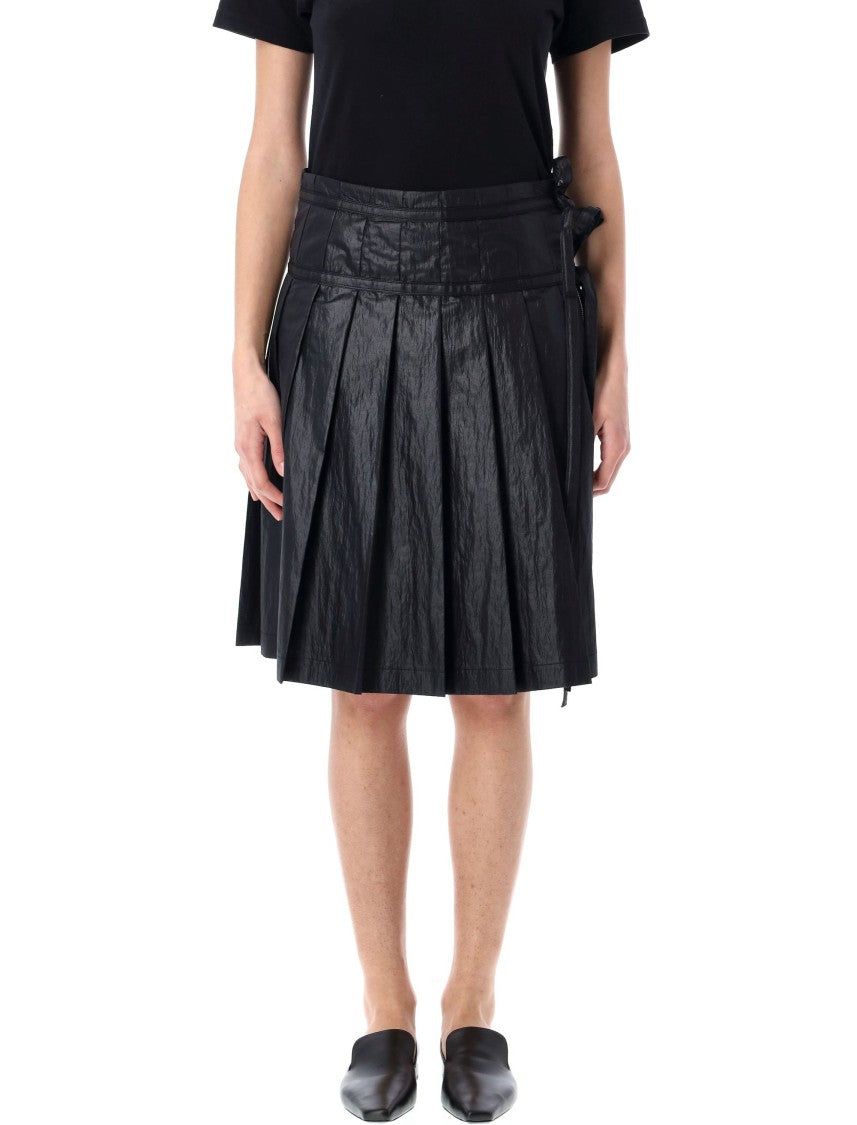 Low Classic Pleated Midi Skirt