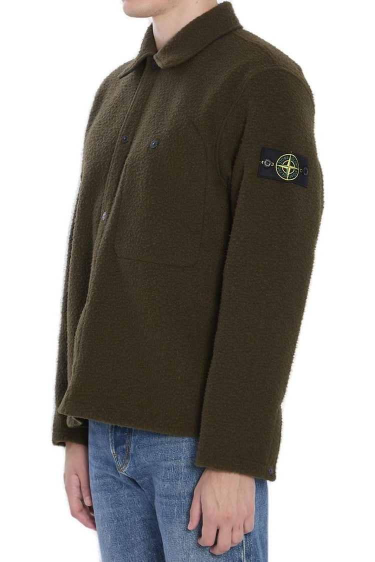 Stone Island Tailored Shirt With Structured Collar