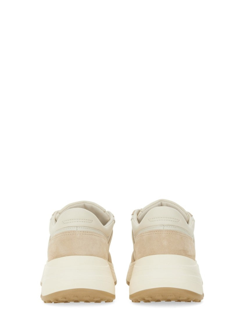 Hogan Chunky Sole Leather Sneakers