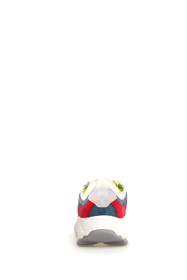 W6yz Multicolor Elevated Rubber Sole Sneakers With Suede
