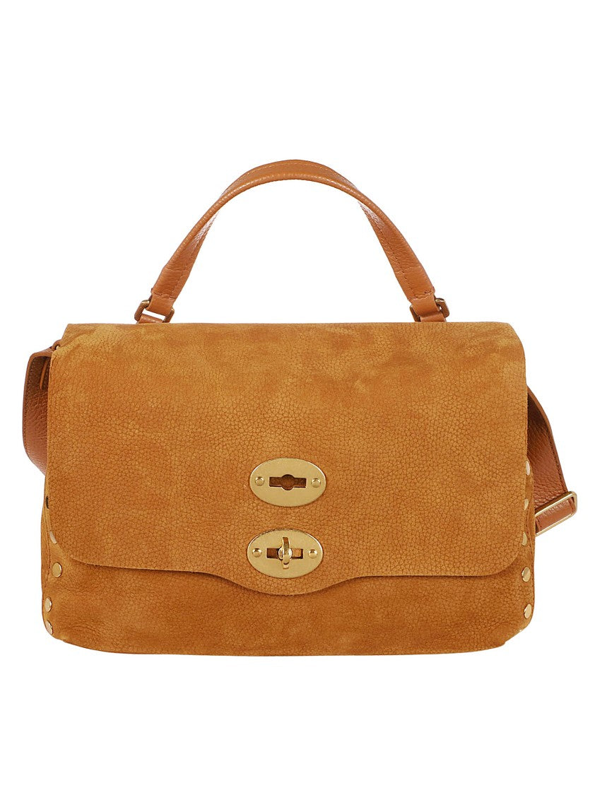 Zanellato Rectangular Suede Leather Shoulder Bag