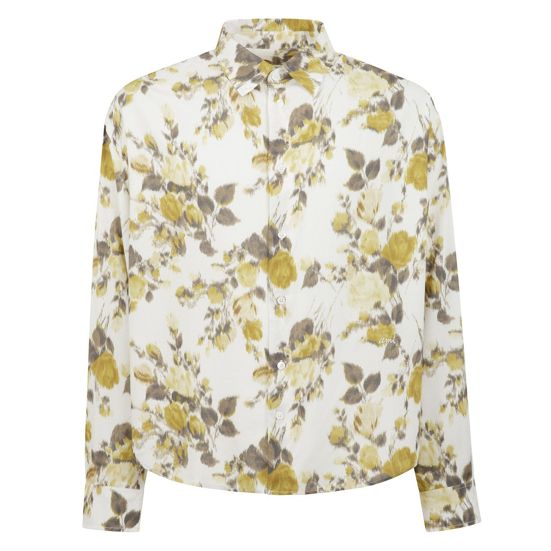 Ami Floral Print Viscose Shirt
