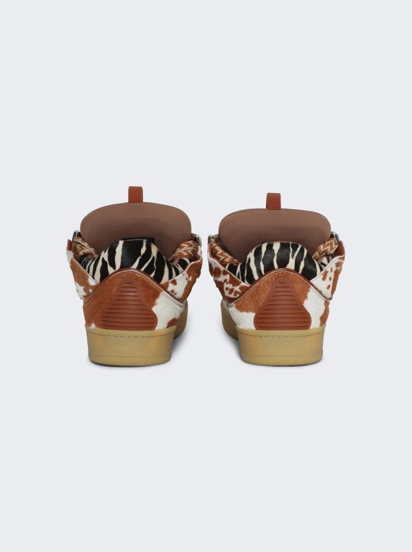 Lanvin Curb Leather Sneakers