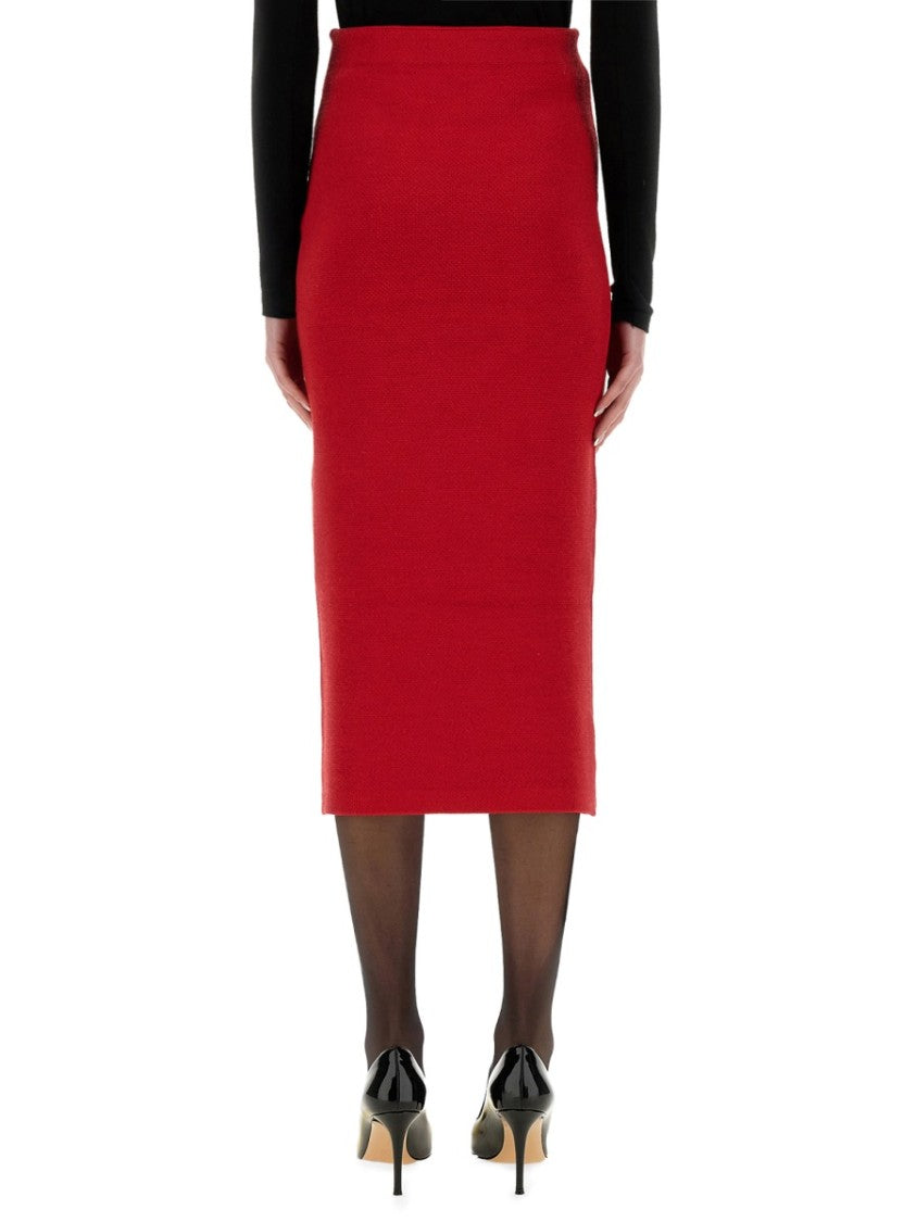 Self-Portrait Knitted Midi Skirt