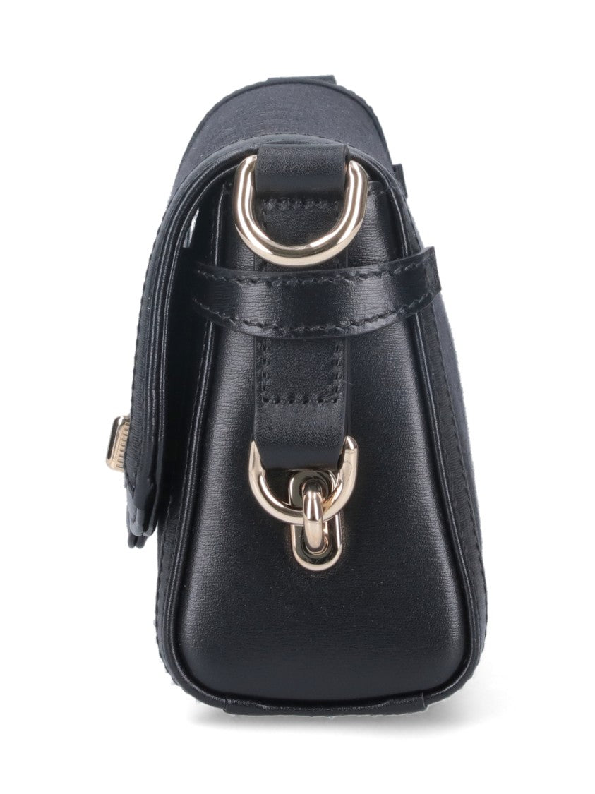 Gucci Small Shoulder Bag "Luce" In Gg Canvas With Leather Trim