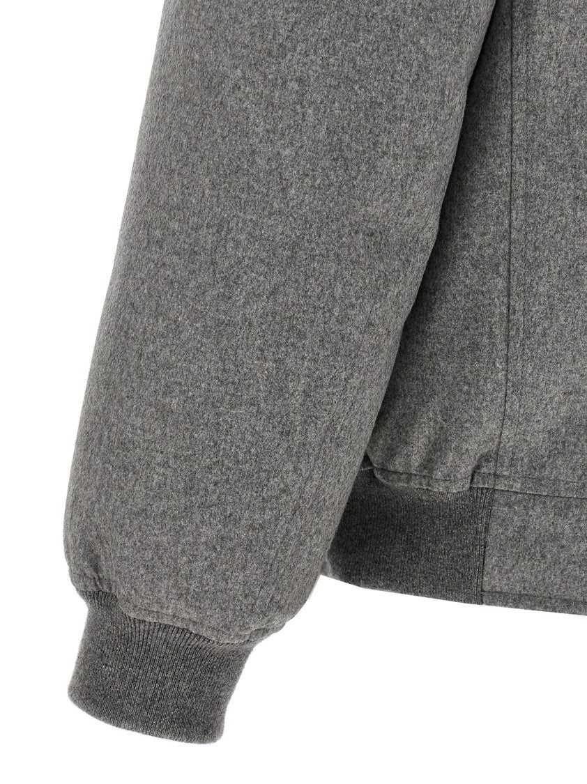 Brunello Cucinelli Sherling Neck Bomber Jacket