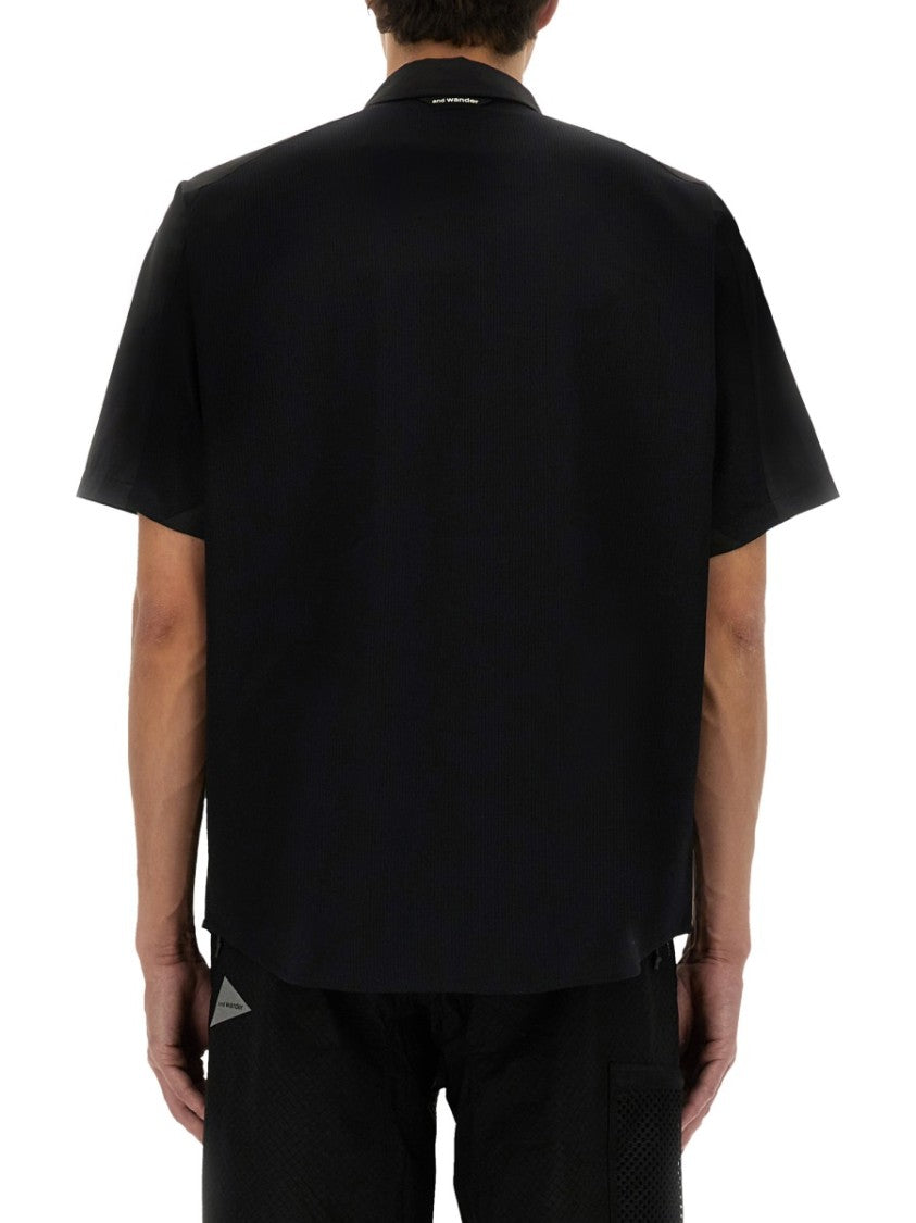 And Wander Short-Sleeved Zip Pocket Shirt