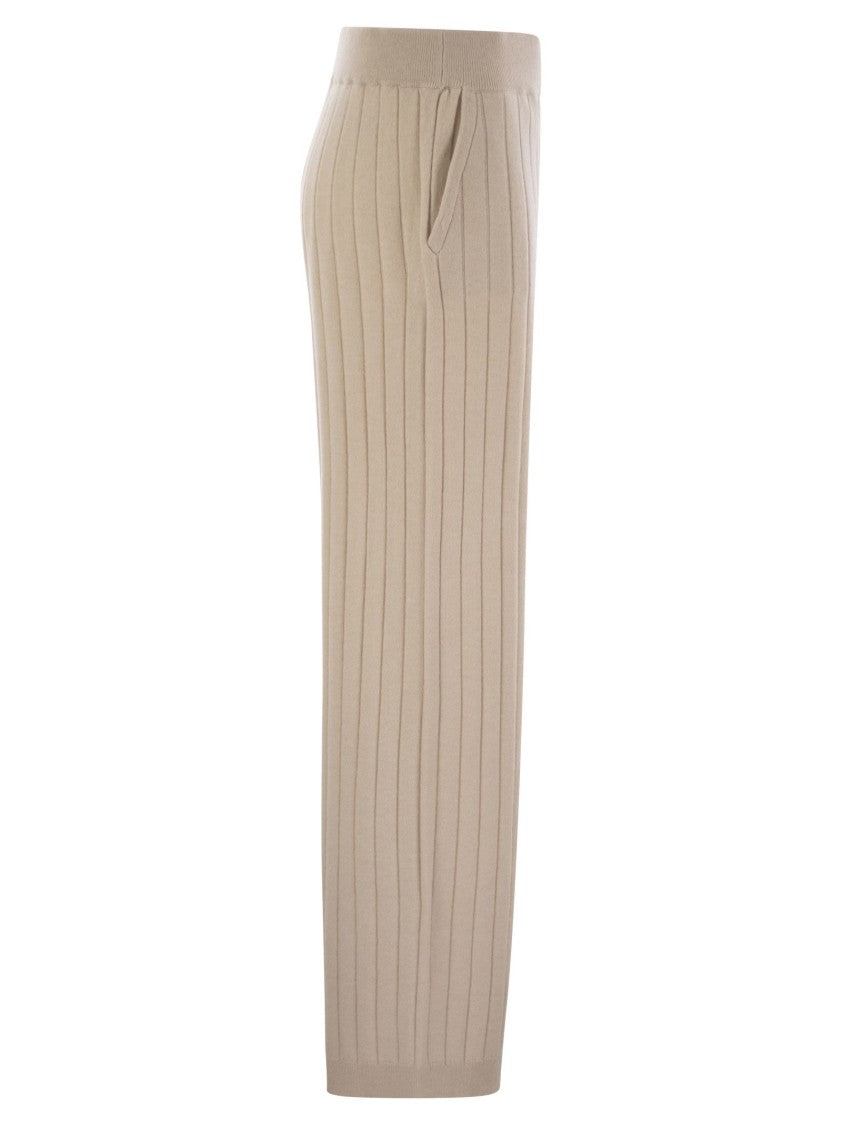 Brunello Cucinelli Cashmere Knit Trousers