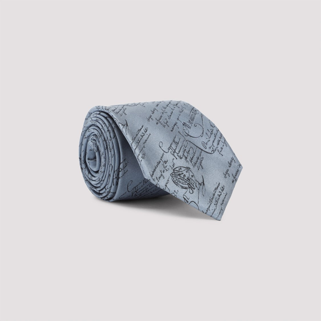 Berluti Script Pattern Silk Tie