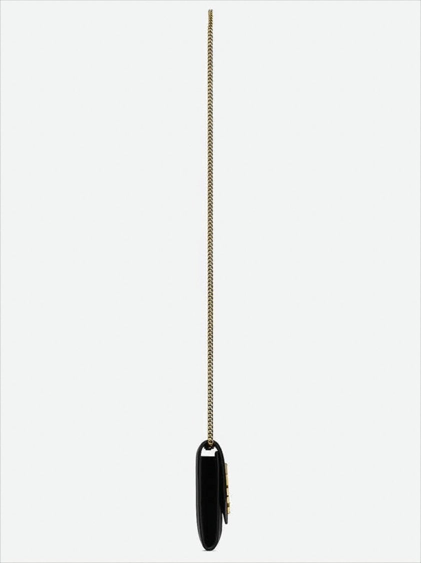 Saint Laurent Textured Calf Leather Shoulder Bag