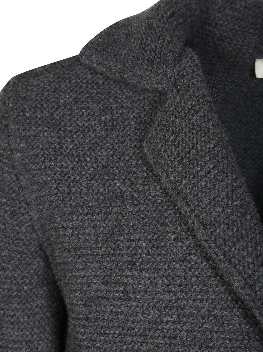 Altea Textured Knit Jacket With Classic Collar