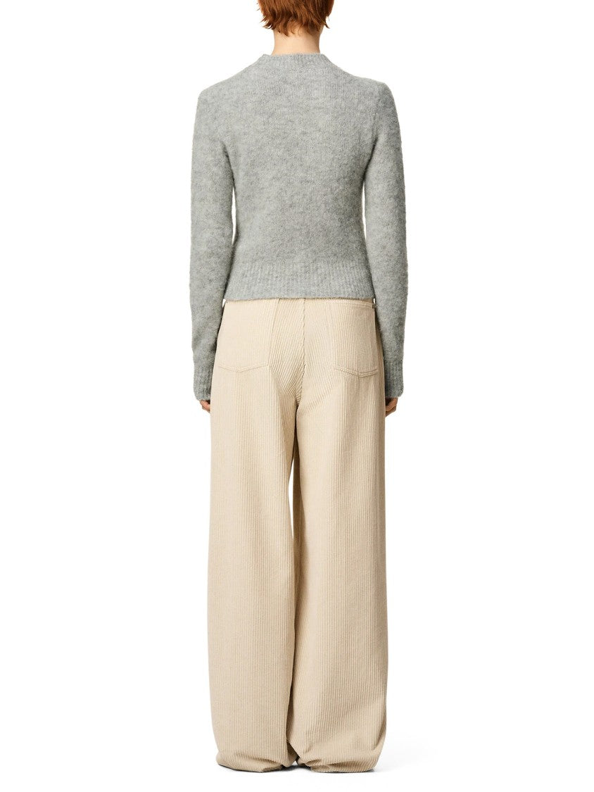 Ami Alpaca Blend Knit Sweater