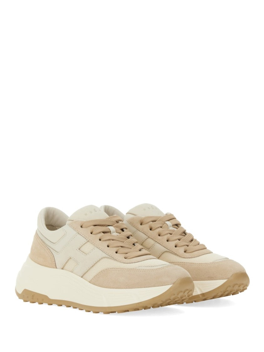 Hogan Chunky Sole Leather Sneakers