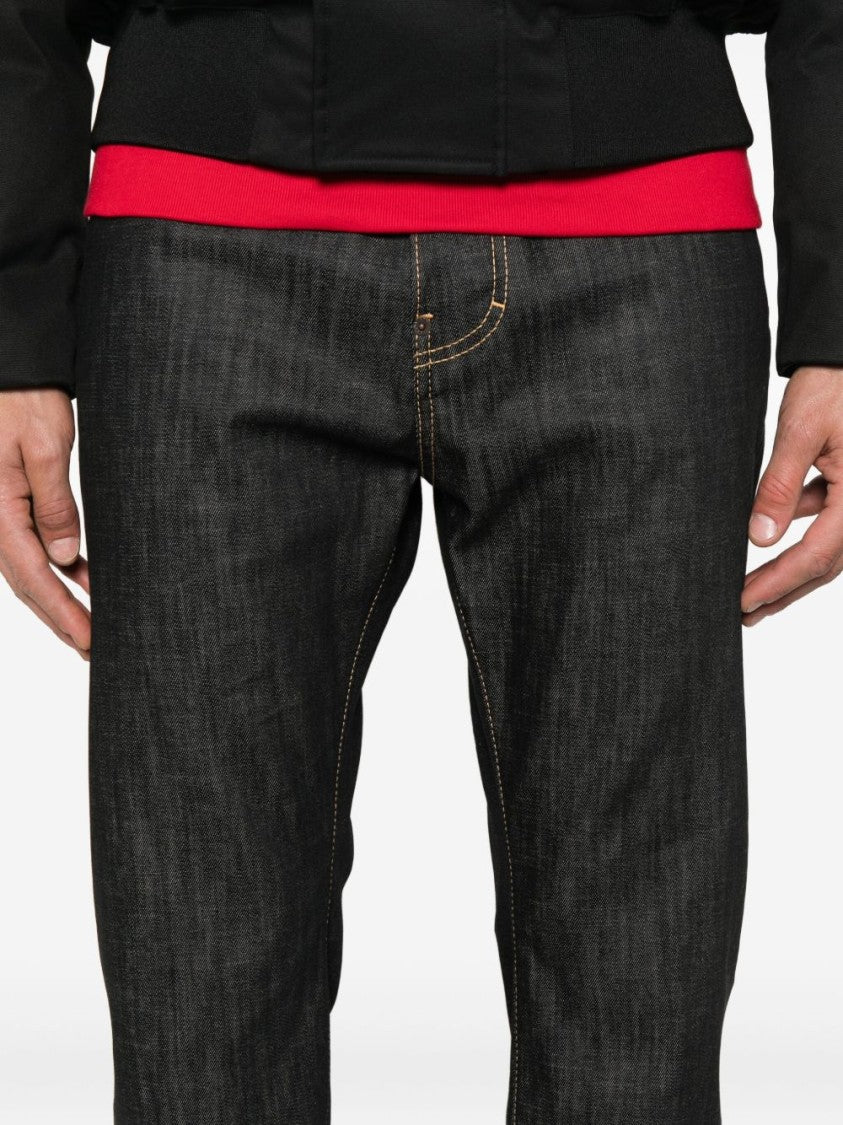 Dsquared2 Straight-Leg Denim Jeans With Cotton-Elastane Blend