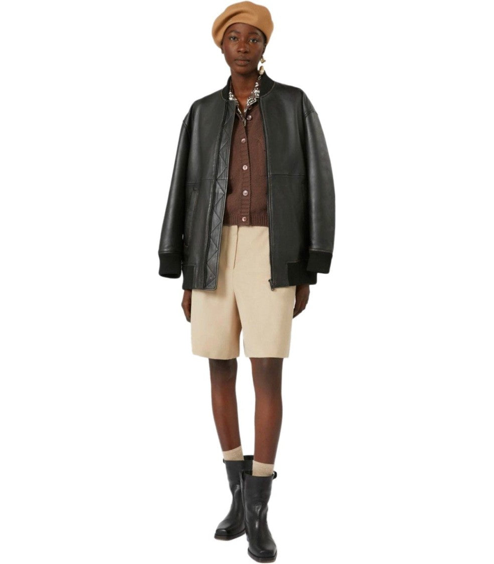 Max Mara Tattico Black Bomber Jacket