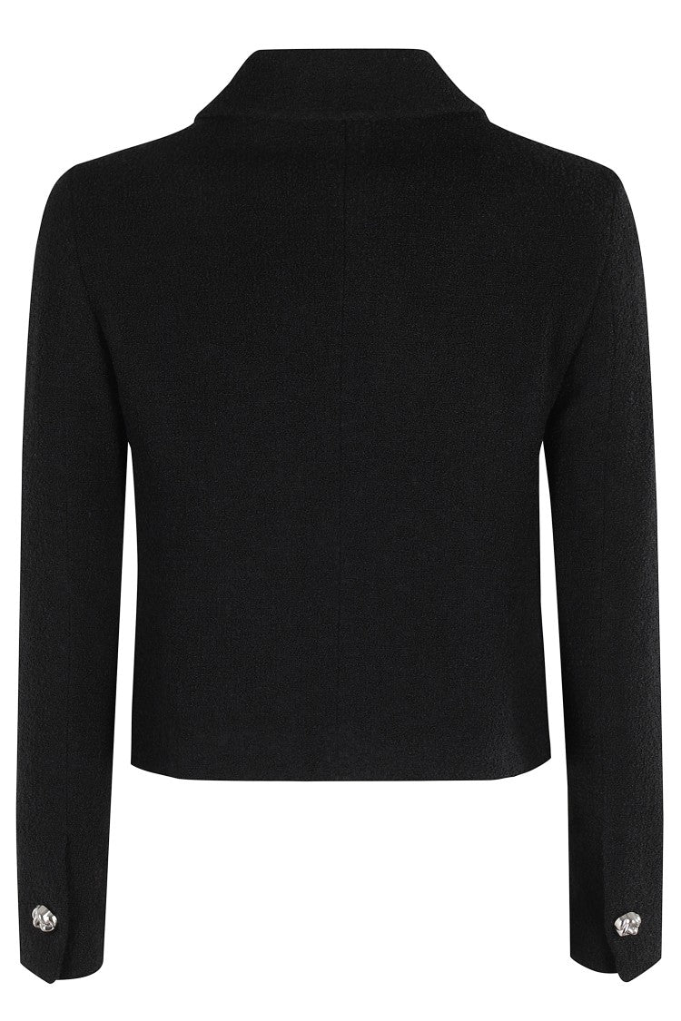 Tagliatore Tailored Black Wool Jacket With Classic Collar