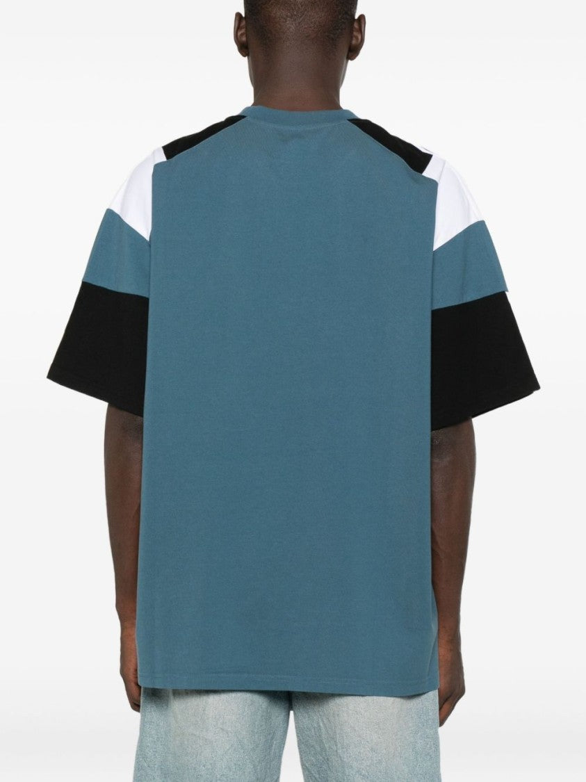 Martine Rose Panelled Short-Sleeve Crew Neck T-Shirt With Graphic Accents