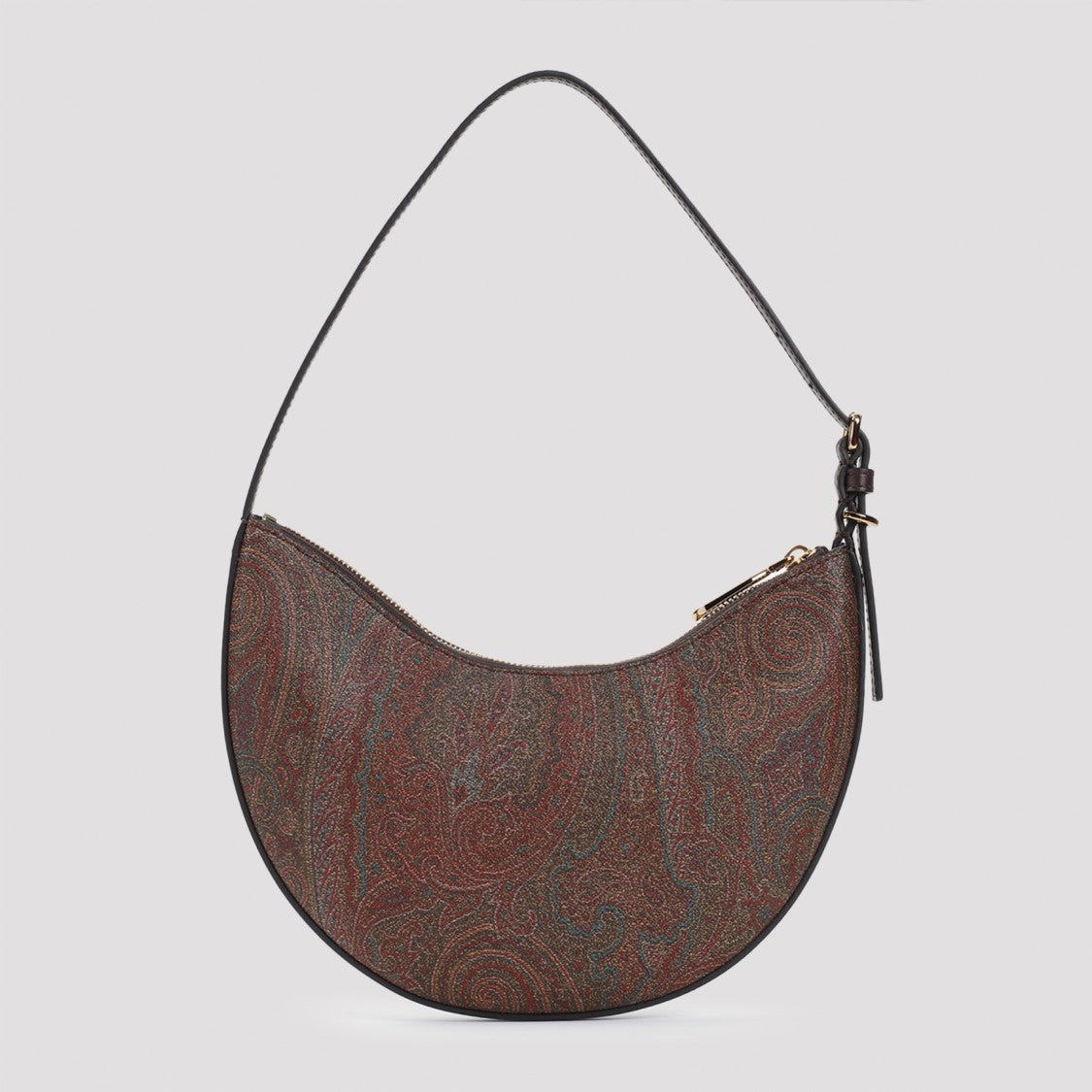 Etro Elegant Cotton Blend Shoulder Bag With Spacious Interior And Intricate Pattern