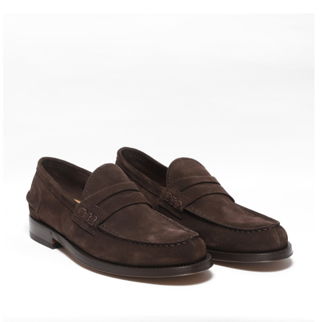 Green George Ebony Suede Moccasin