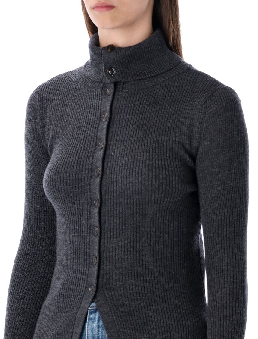 Sessun Shimoteka High Neck Buttoned Cardigan
