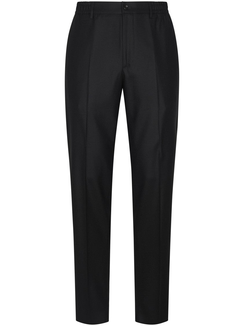 Tagliatore Tailored Black Trousers With Refined Silhouette