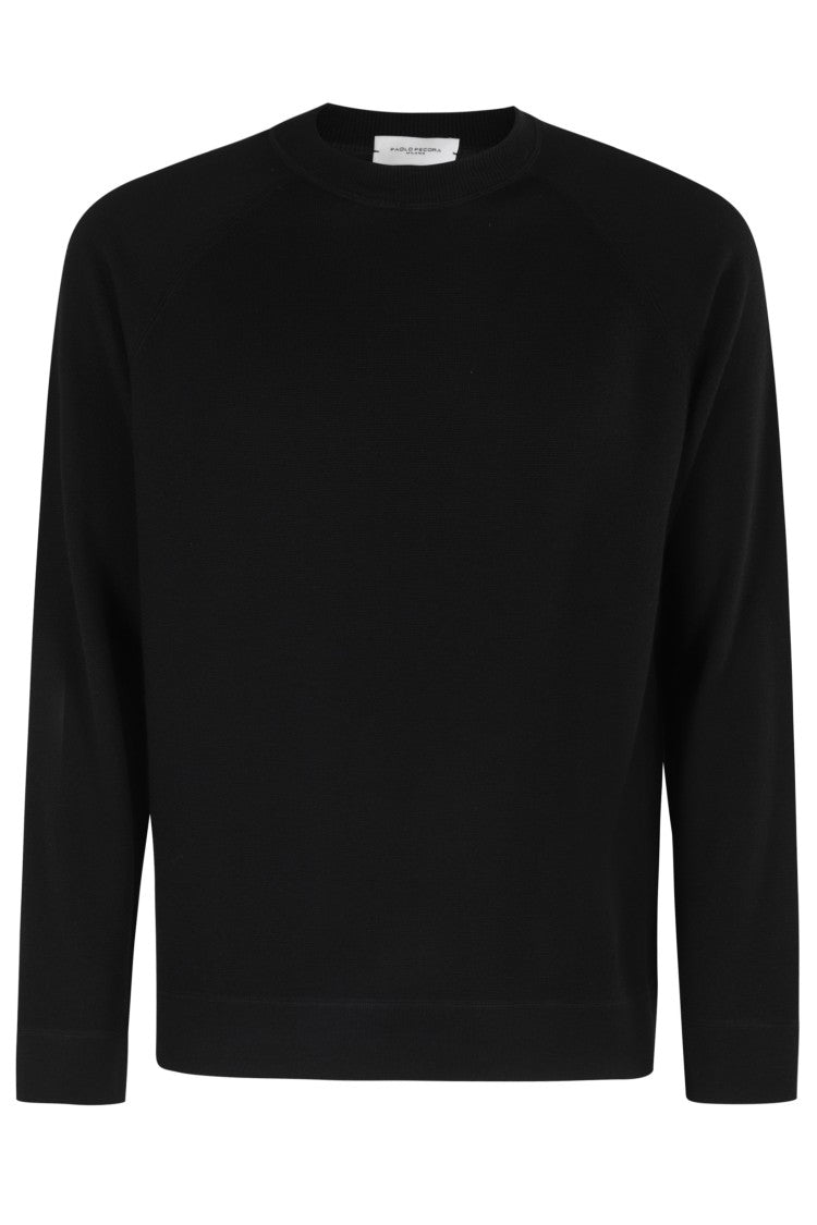 Paolo Pecora Crew Neck Black Sweater