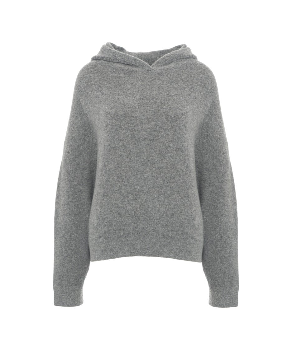 Crush Soft Knit Hoodie With Plush Texture